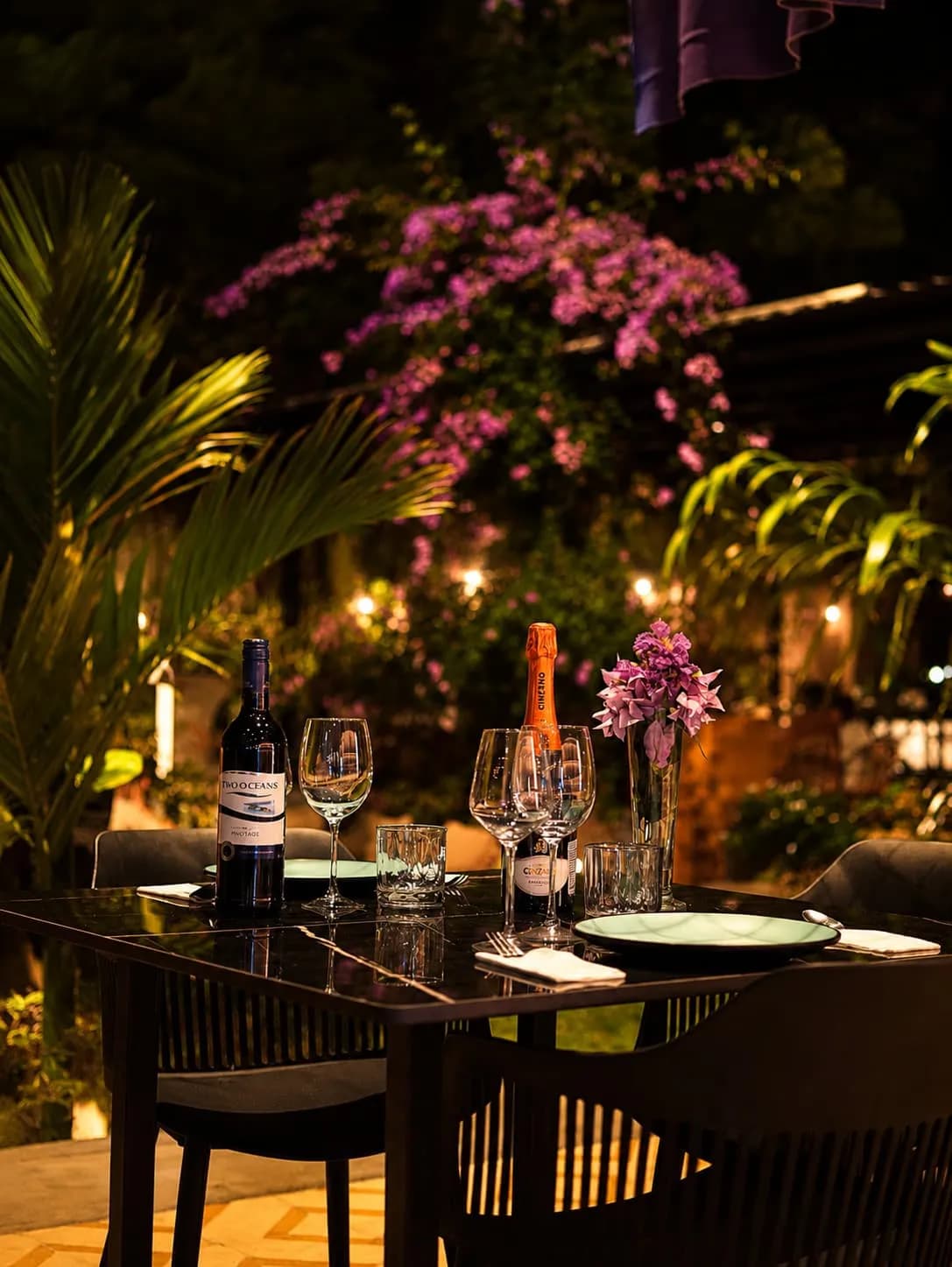 The Roof Top dining area at The Grove